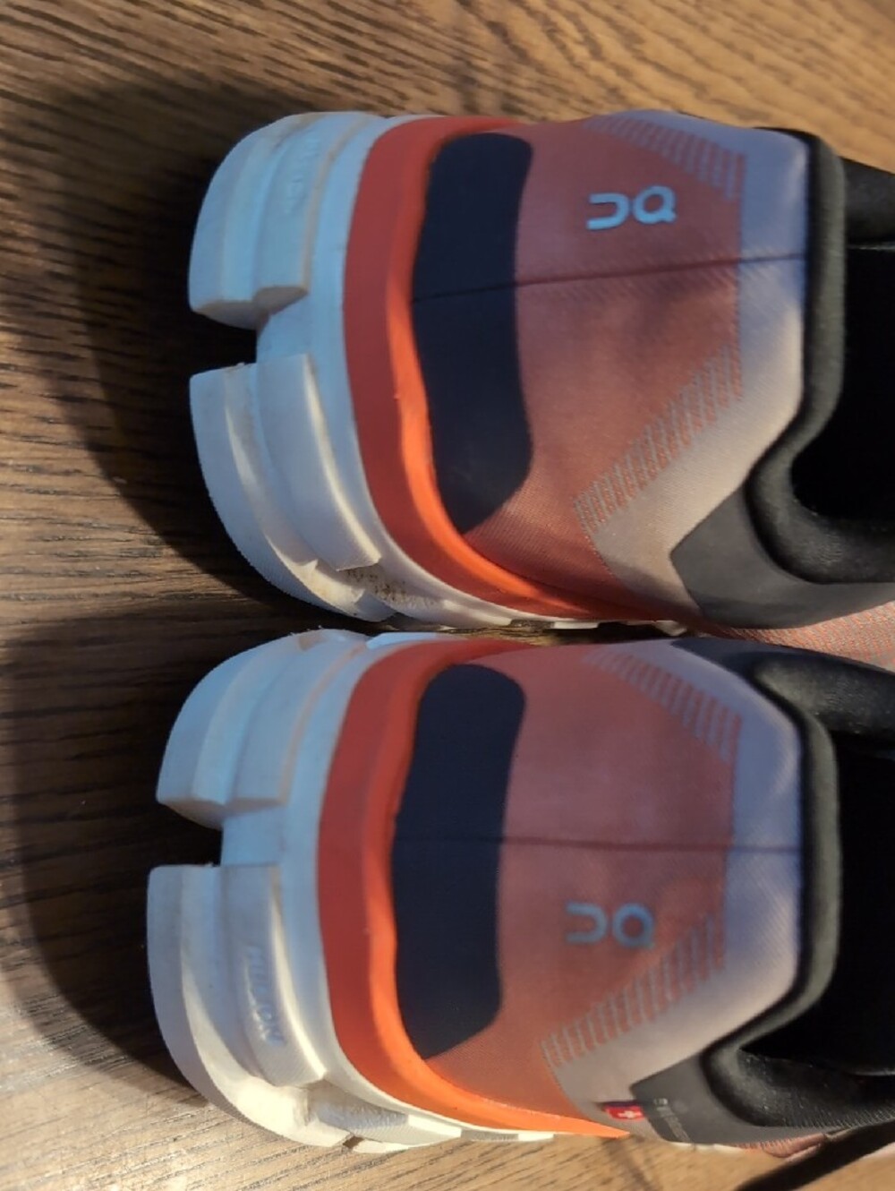On Cloud US 10 Women's Athletic Shoes - Orange, Tan, with Black - Picture 5 of 8
